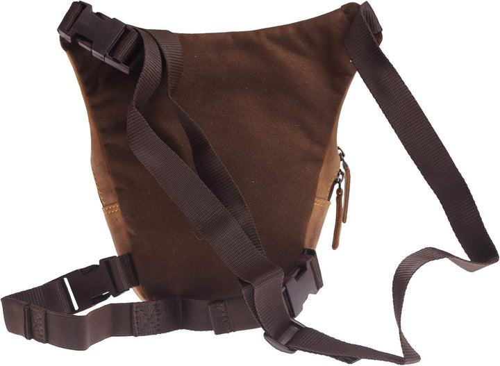 Greenburry Vintage Umhängetasche Baun 26x24x8cm Legbag Beintasche, Baun
