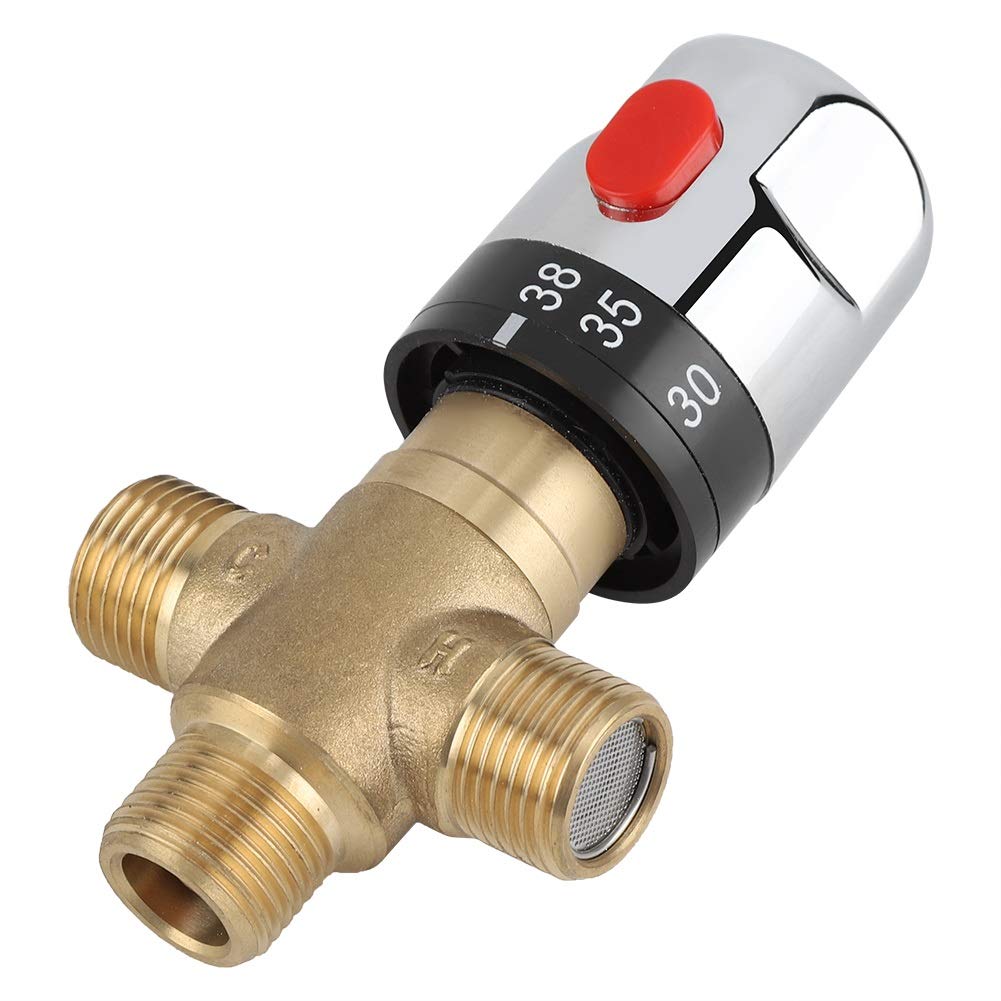 Thermostat Thermostatisches Mischventil, 4 Wege Thermostatmischer Wassertemperaturrohr, Thermostatve