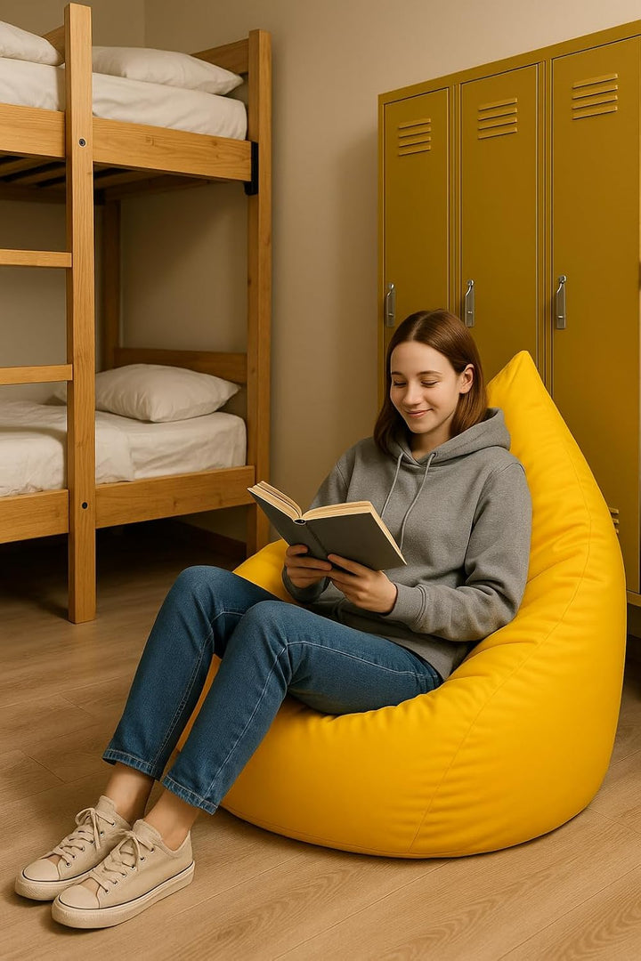 PATCH HOME Patchhome Sitzsack Tropfenform mit Reissverschluss Nachfüllbar - für In &amp; Outdoor - mit S