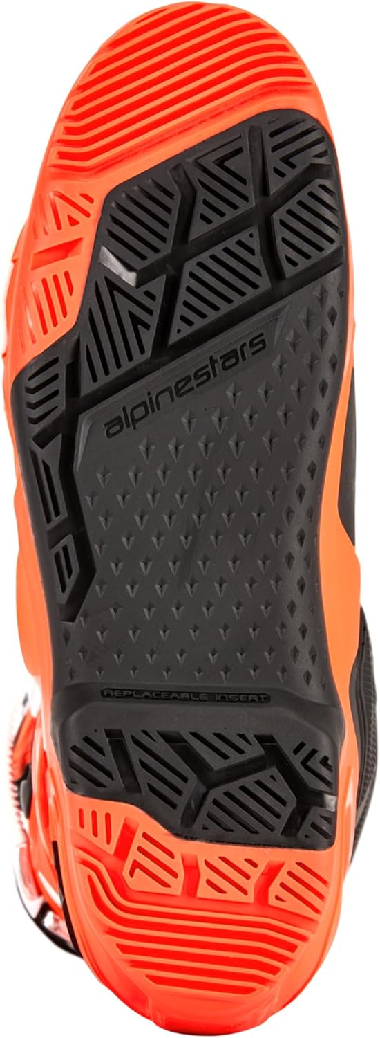 Alpinestars Motocross-Stiefel Tech 10 Enduro Orange Gr. 45.5 45.5 EU Arancione Nero, 45.5 EU Arancio