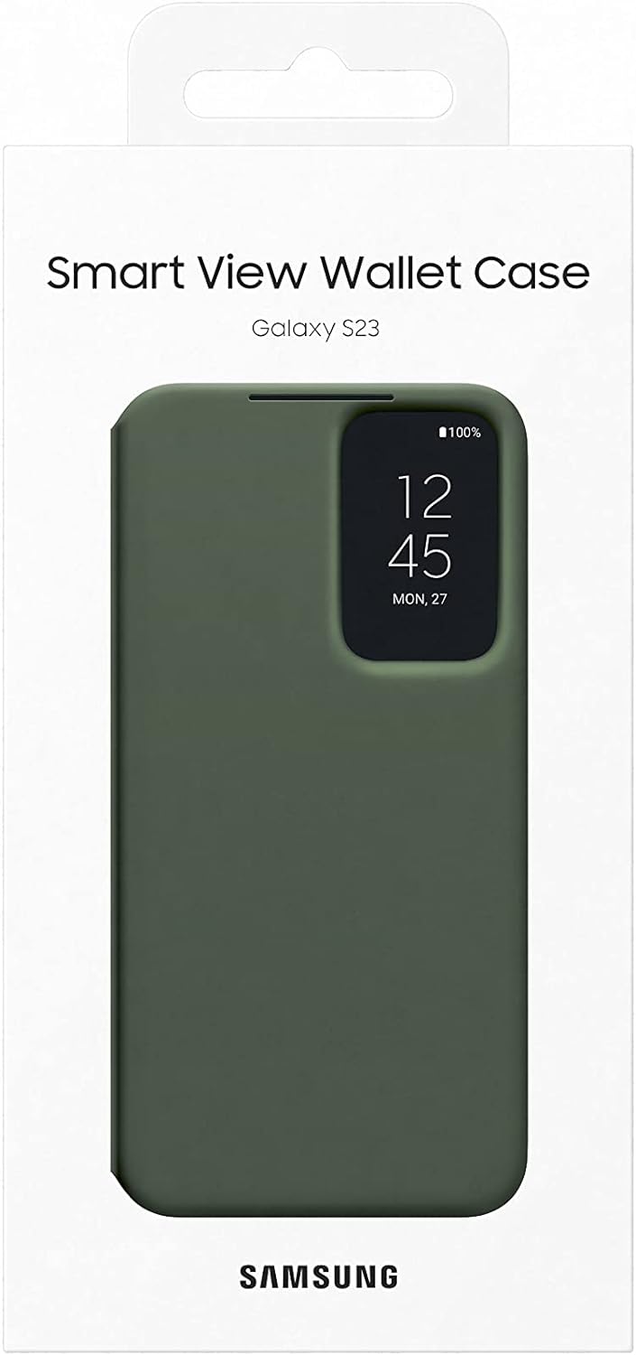 Samsung Smart View Wallet Smartphone Case EF-ZS911 für Galaxy S23, Handy-Hülle, Kartenfach, Sichtfen