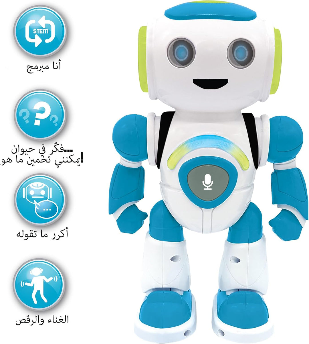Lexibook ROB20AR Powerman Jr. Smart Interactive Reads (Language Arabic) in The Mind Toy for Kids Dan