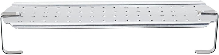 Töpfe Agnelli Pesciera mit Grill und Deckel, Aluminium, 2 Griffen aus Edelstahl, Silber, 50x15 cm, 5