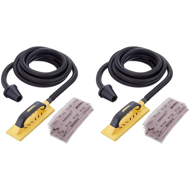 Mirka Handy Handschleifer Starter-Kit I Schleifklotz-Set mit Absaugung inkl 4m Absaugschlauch und 5