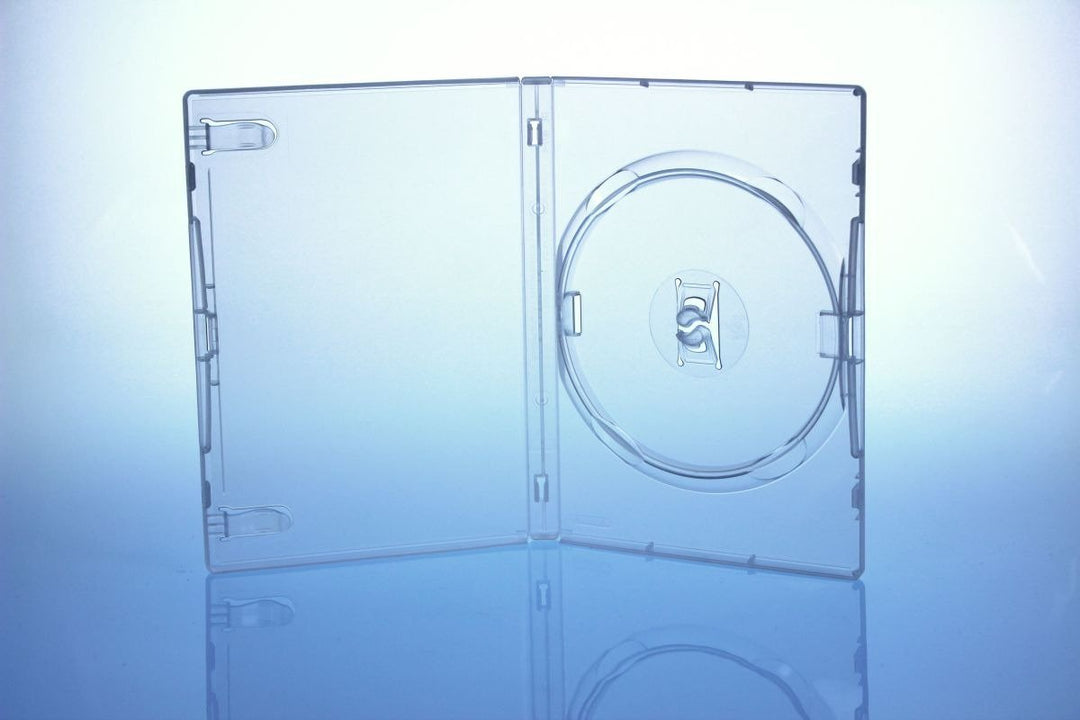 AMARAY DVD Hülle, Hüllen transparent für 1 Disc 14mm - 100 Stück