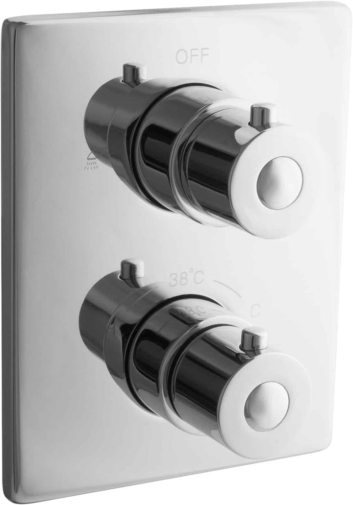 PaulGurkes Thermostat Brausebatterie Unterputz Armatur eckig Duscharmatur