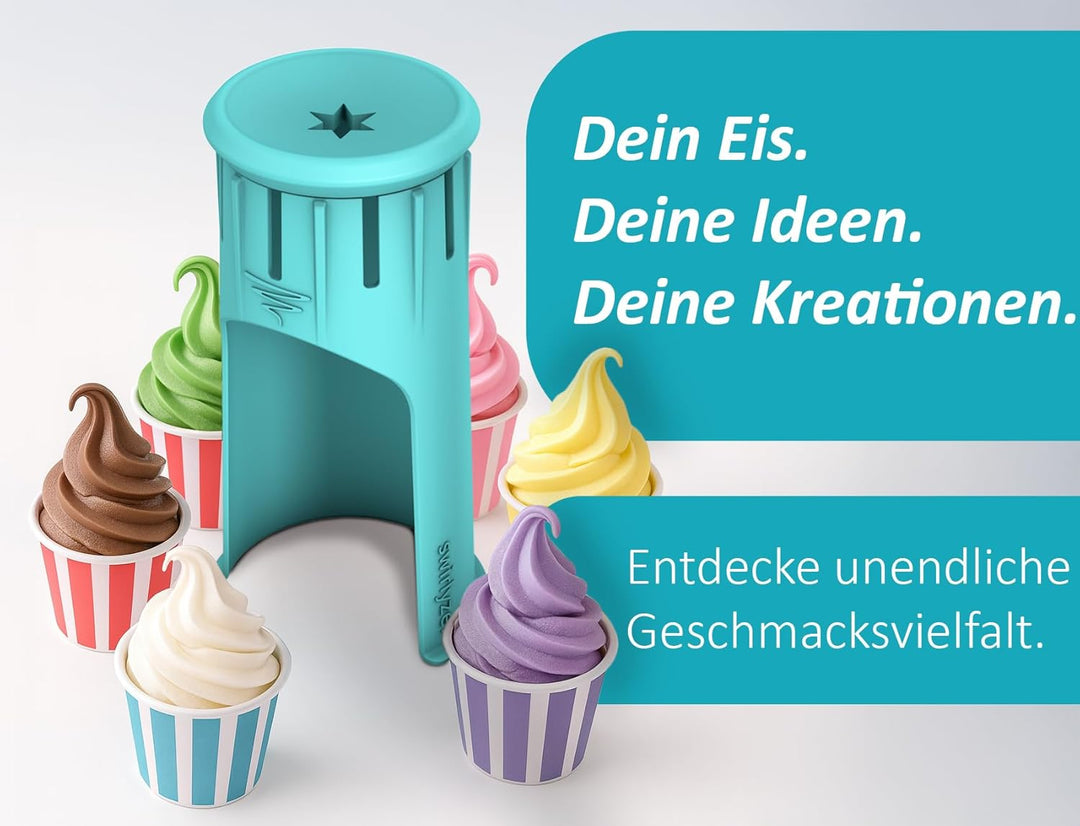 Softeis Maker für Ninja Creami NC299EU NC300EU NC301EU, NC500EU, Deluxe NC501EU, zum Patent angemeld