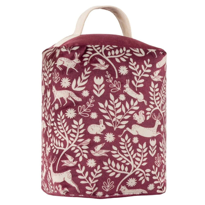 furn. Skandi Woodland Animal Velvet Türstop
