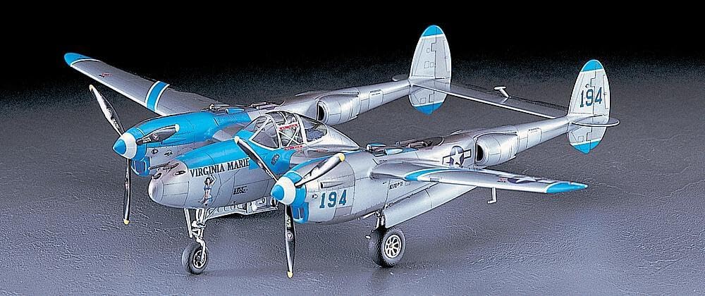 Hasegawa 1/48 P-38J Lightning, Mittel