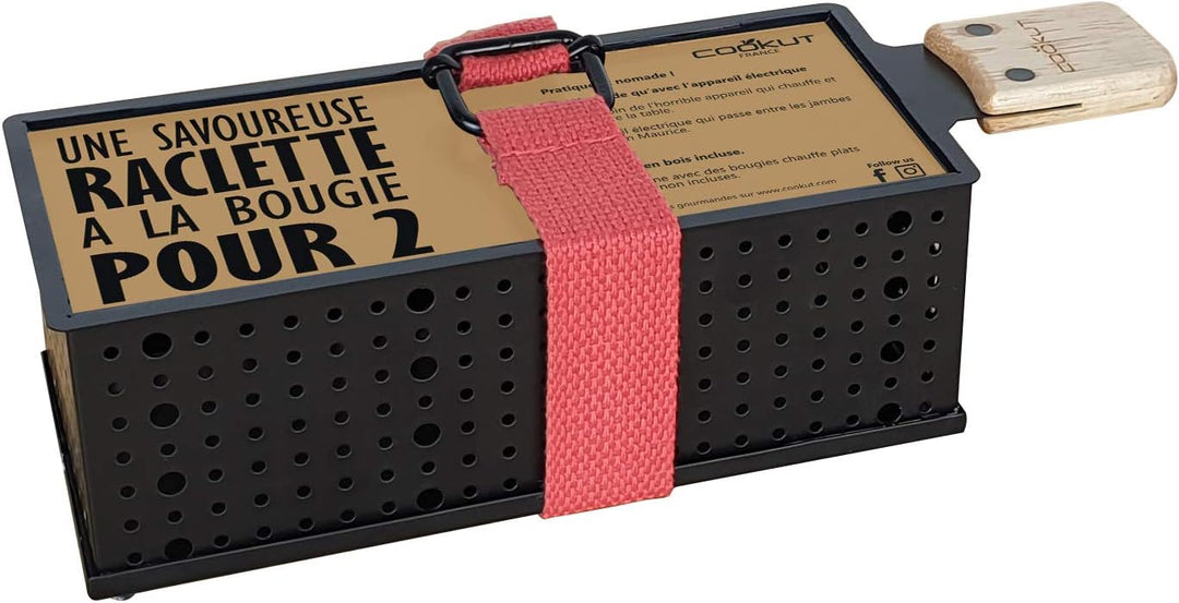 COOKUT - LUMI - Raclette mit Kerze für 2 Personen - Schmelzen Sie Ihren Käse in 3 Minuten - Raclette
