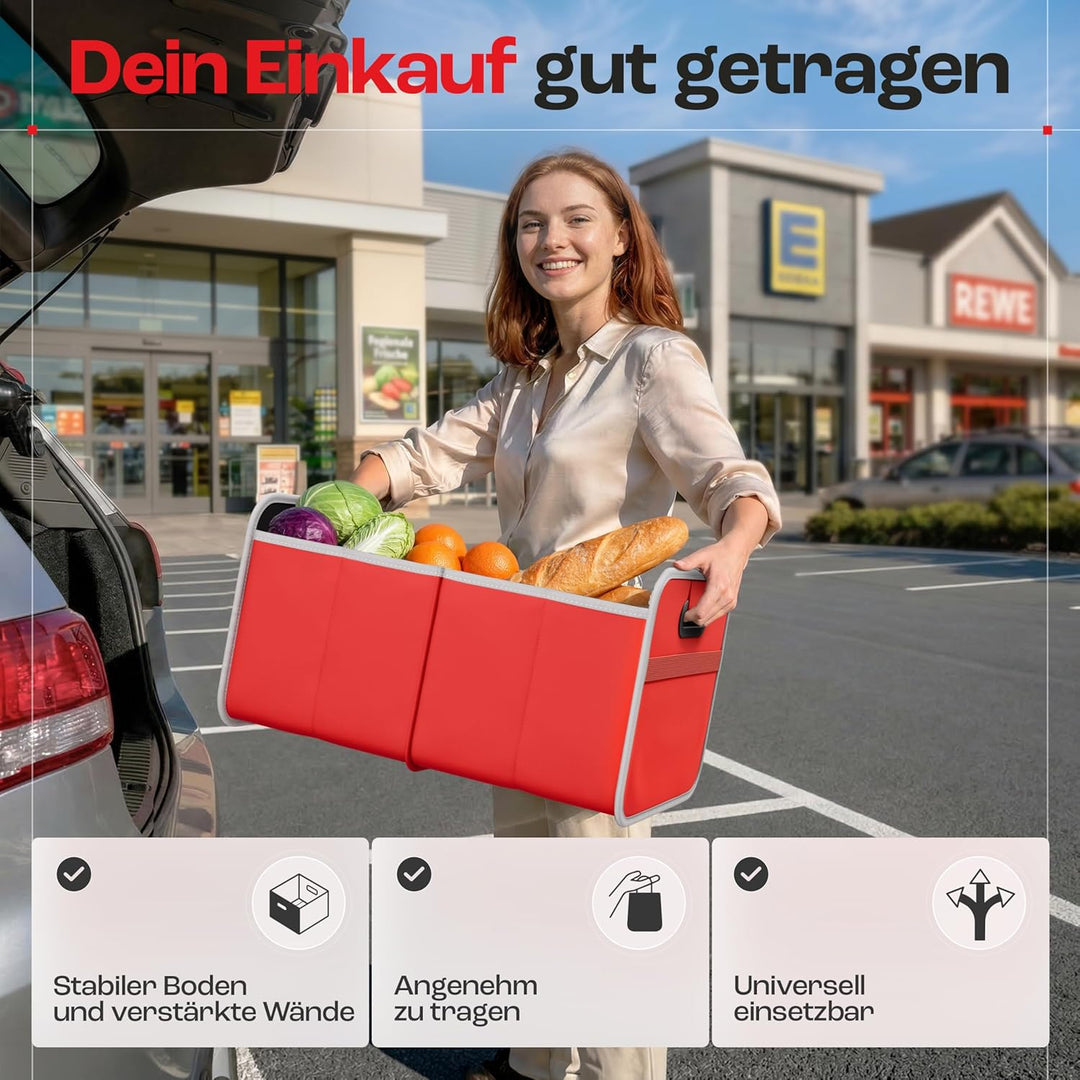 achilles Auto-Faltbox XL - Kofferraumtasche mit grossem Stauraum - grosse Einkaufstasche - Aufbewahr