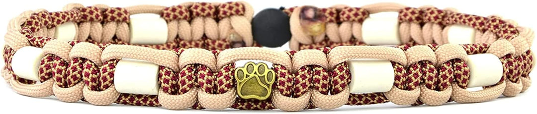 EM-Keramik-Halsband für Hunde & Katzen - Massanfertigung EM-Band Original US-Paracord (41-50 cm, Bor