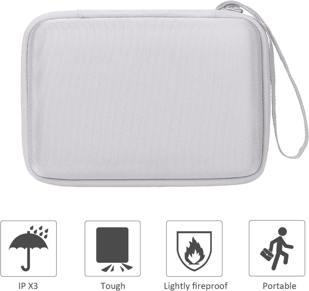 co2CREA Hart Tasche für Canon SELPHY Square QX10 /QX20 Fotodrucker Case Etui Tragetasche Weiss, Weis