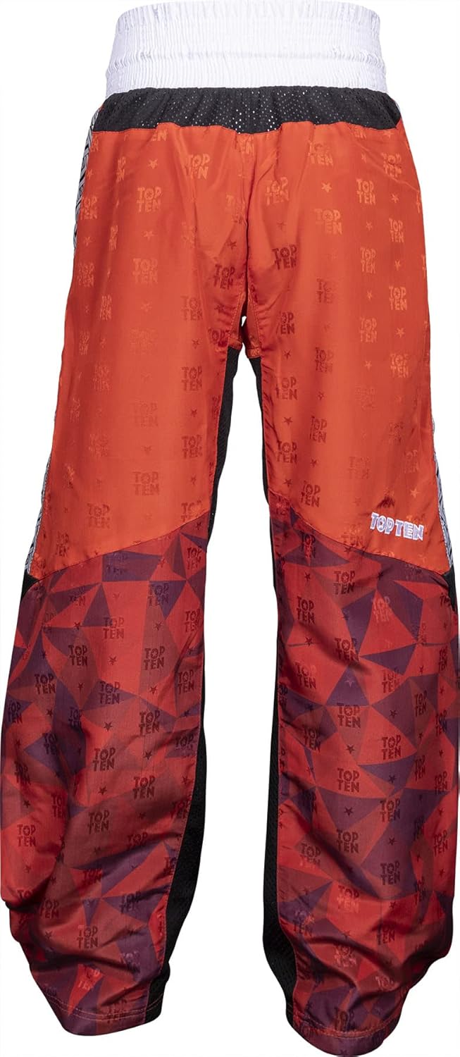 TOP TEN Kickboxhose „Prism“, Rot