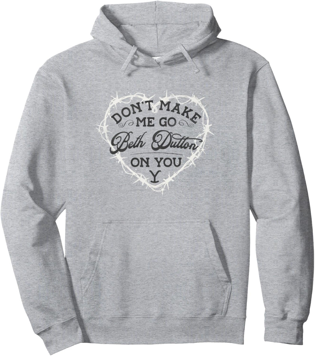 Yellowstone Dutton Ranch Beth Heart Pullover Hoodie