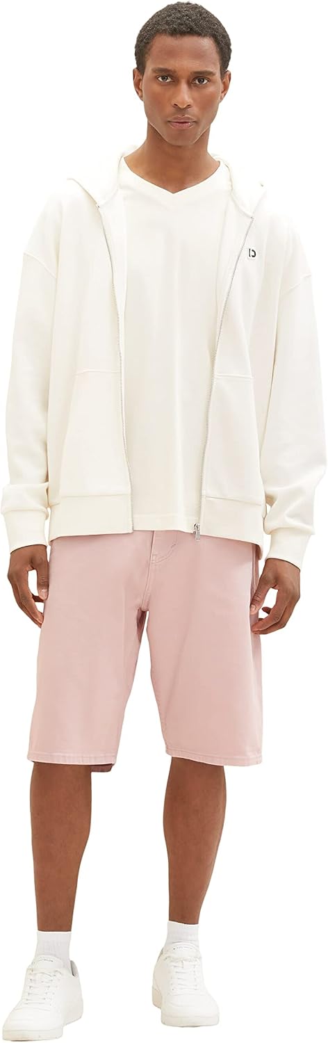 TOM TAILOR Herren Relaxed Fit Bermuda Shorts 34 11055 - Morning Pink, 34 11055 - Morning Pink