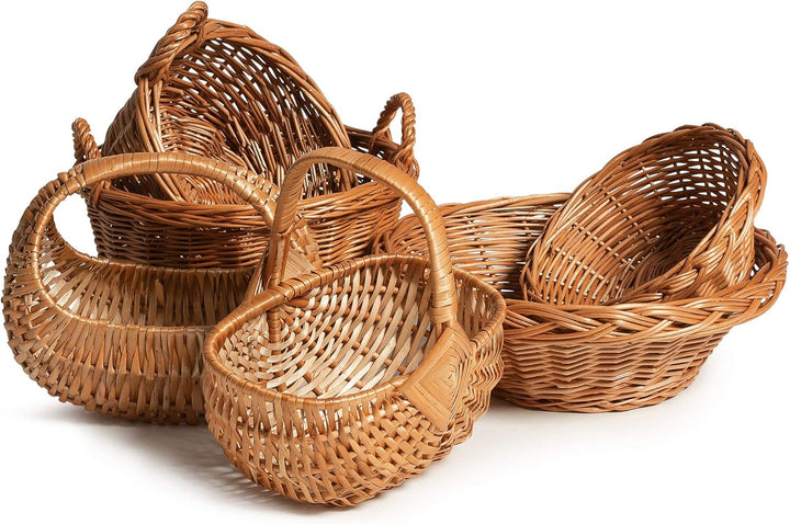 TYSK Design Kinderkorb modern 2er-Set (Grösse und Form wählbar) Blumenkorb, Streukörbchen für Blumen