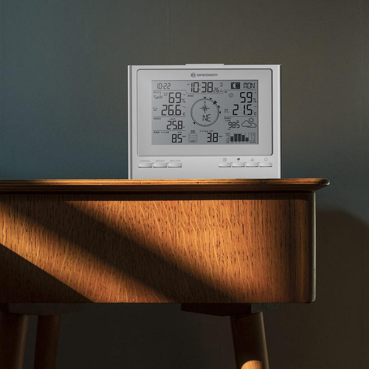 Bresser zusätzliche Basisstation für 7003100 ClimateScout Wetter-Center 7-in-1 Funk Wetterstation mi