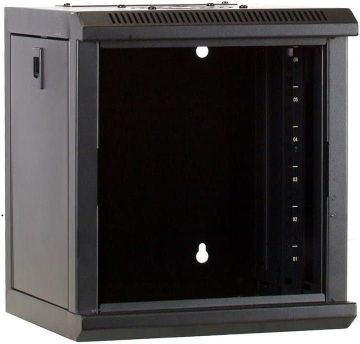DSIT 6 HE - 10 Zoll Serverschrank - mit Glastür - (BxTxH) 312x310x352mm - Schwarz - für Zuhause und