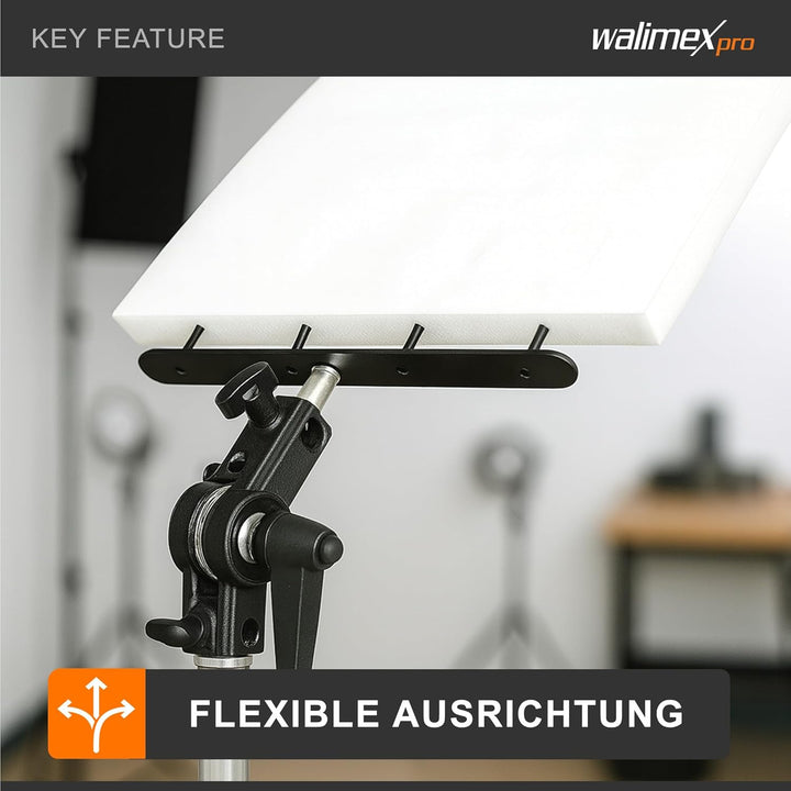 Walimex Styroporgabel mit Halterung für Styroporplatten (5/8 Zoll Wechsel-Spigot mit 1/4 und 3/8 Zol