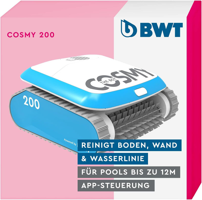 BWT Poolroboter Cosmy 200 | Besonders Leicht & Kompakt | Für Pools Mit Einer Länge Bis Zu 10 m | Zuv
