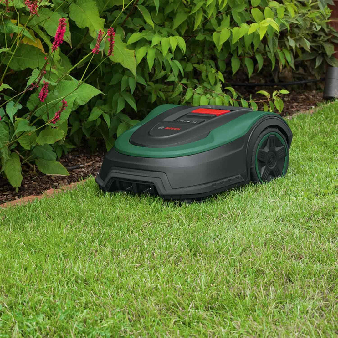Bosch Home and Garden Rasenmäher Roboter Indego XS 300 (mit integriertem 18-V-Akku, Ladestation enth