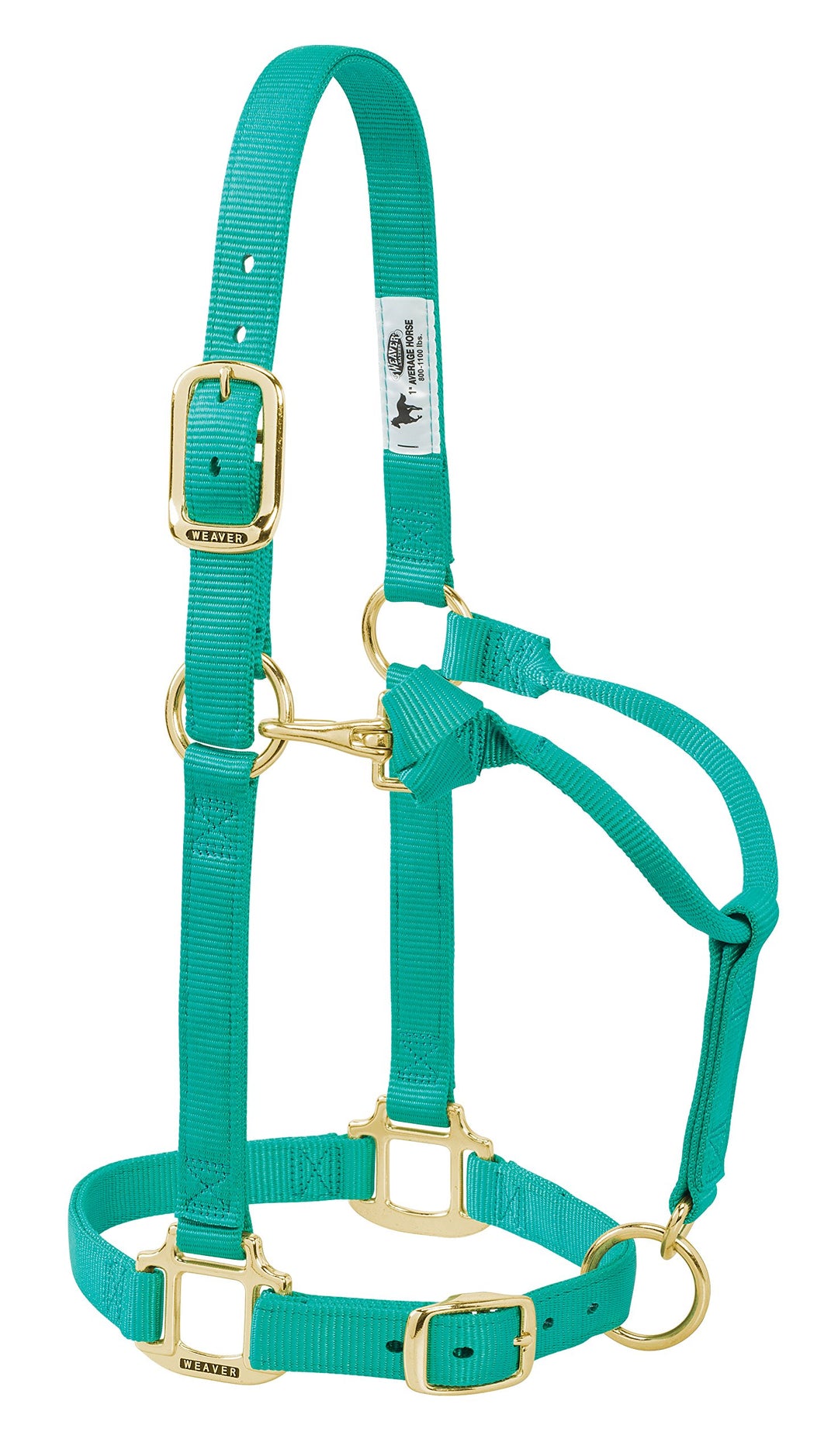 Weaver Leather Original verstellbares Nylonhalfter für Pferde Weanling smaragdgrün, Weanling smaragd