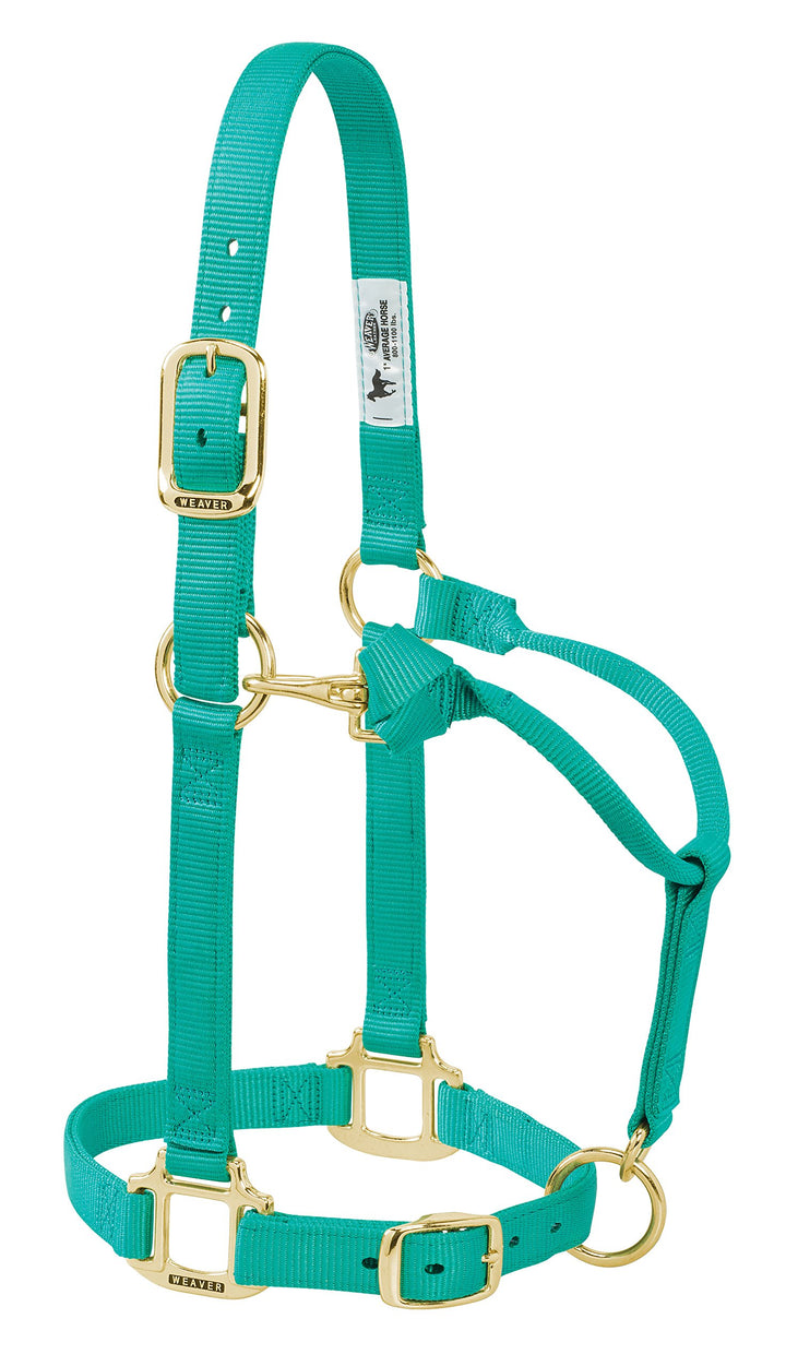 Weaver Leather Original verstellbares Nylonhalfter für Pferde Weanling smaragdgrün, Weanling smaragd