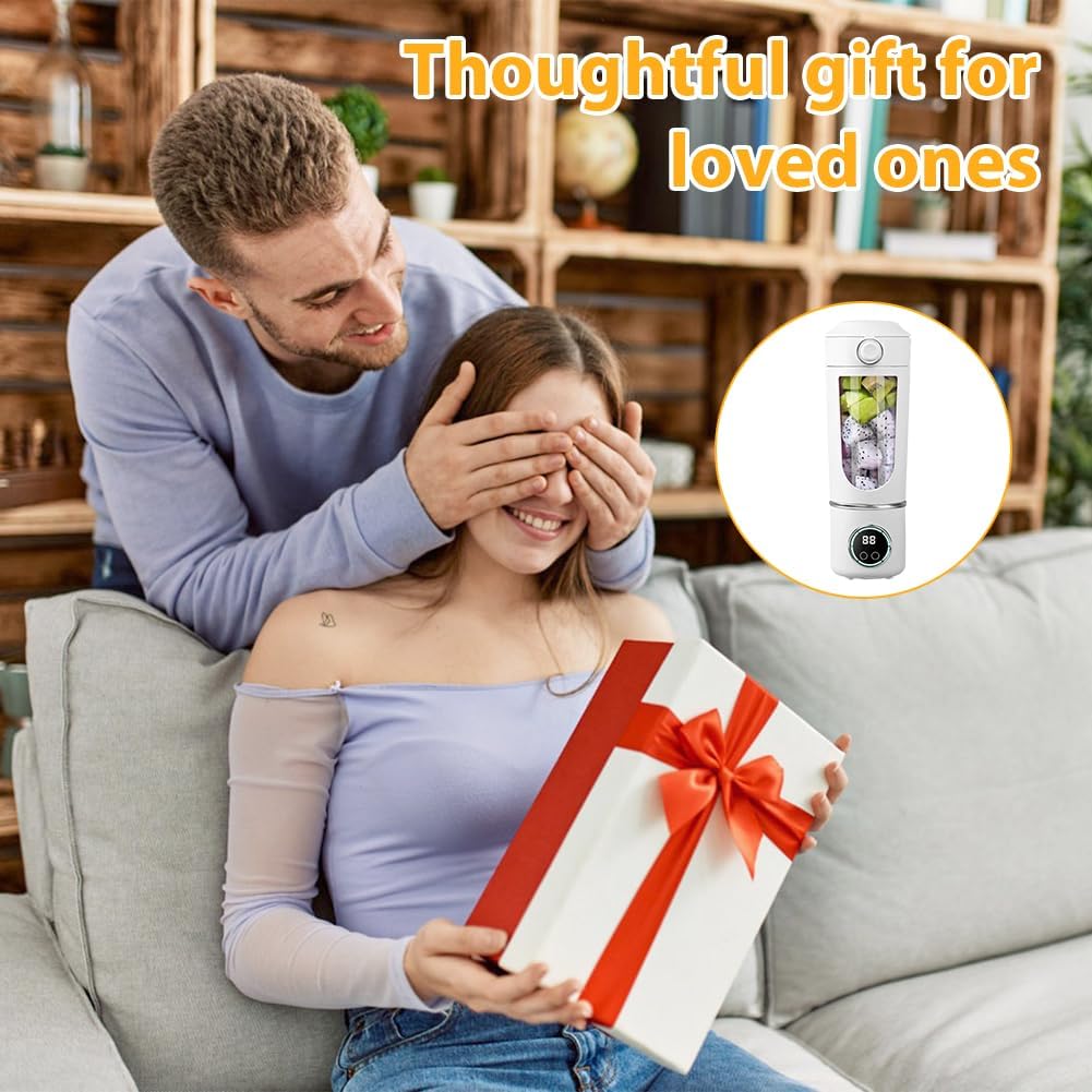 Kleiner Tragbarer Mixer, Entsafterbecher für Saft-Shakes und Smoothies, 700 ml, Mini-Mixer Wiederauf