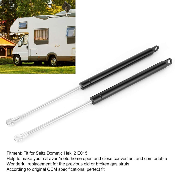 Wohnmobil Gasdruckfedern für Seitz Dometic Heki 2 E015 Dachluke, Ersatz Gasfeder 2er Pack mit Stossd