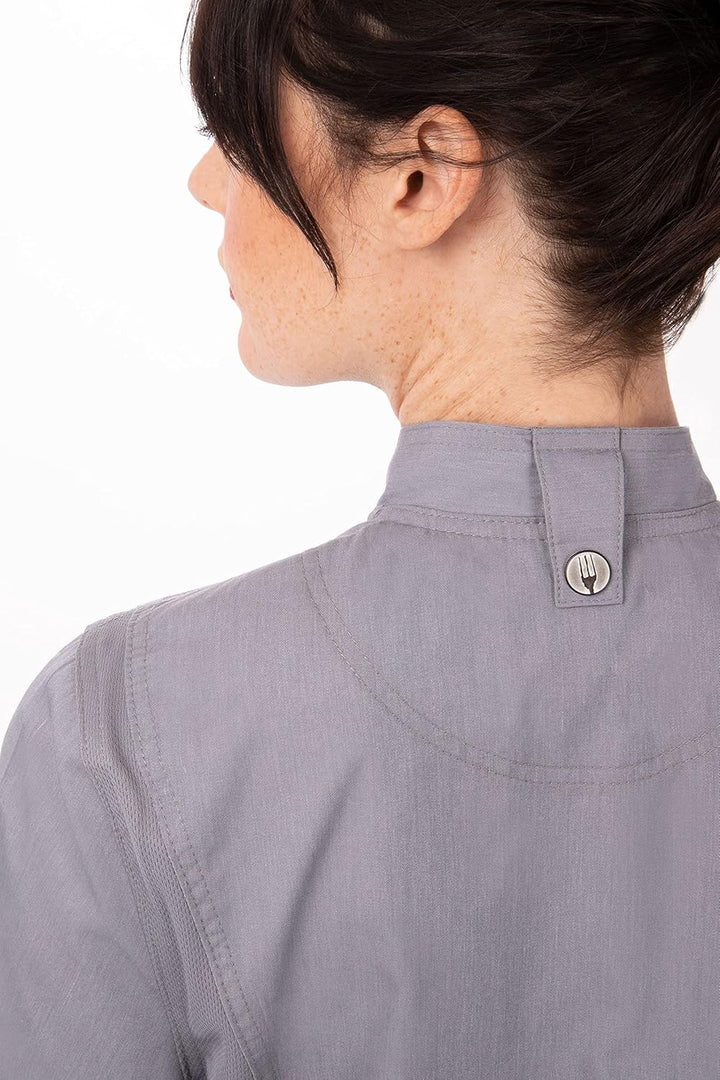 Chef Works Damen Springfield Kochmantel Kochjacke XS Grau, XS Grau