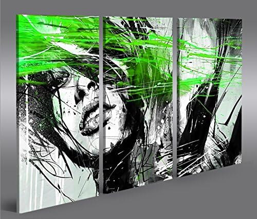 islandburner Bild Bilder auf Leinwand Street Art Neon 3p XXL Poster Leinwandbild Wandbild Dekoartike