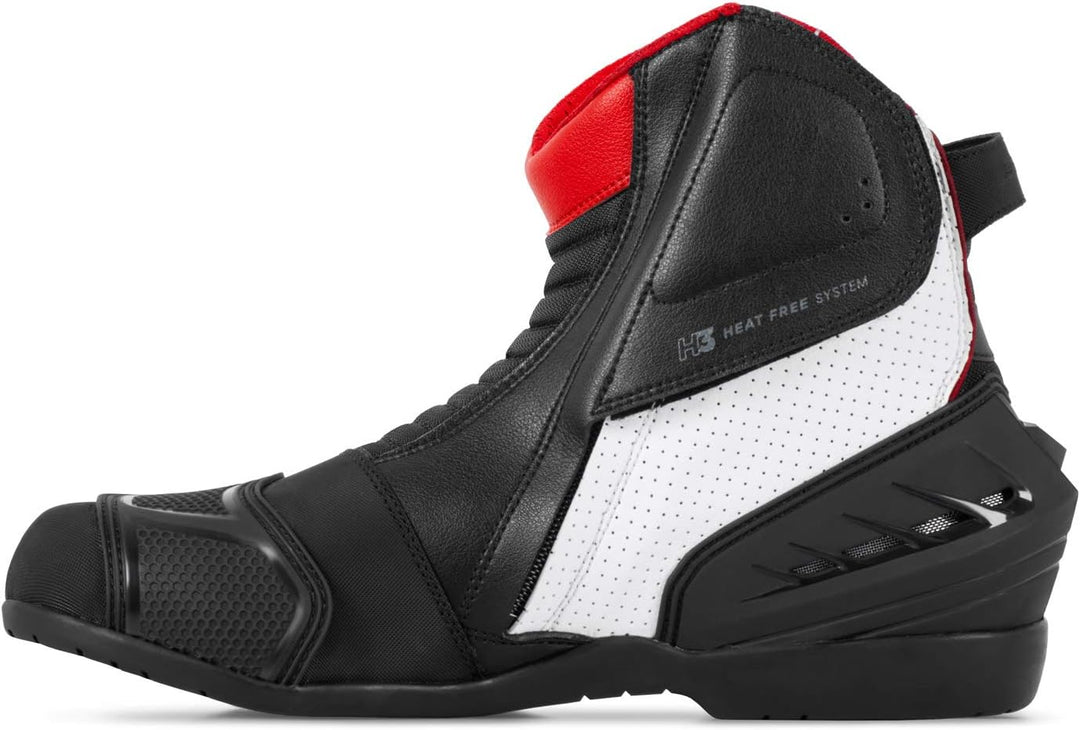 SHIMA SX-6 Men, Motorradsteifel Herren | Verstärkte Leder Motorradschuhe mit Seitlichem Reissverschl