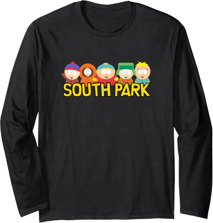 South Park Gang Behind Logo Langarmshirt