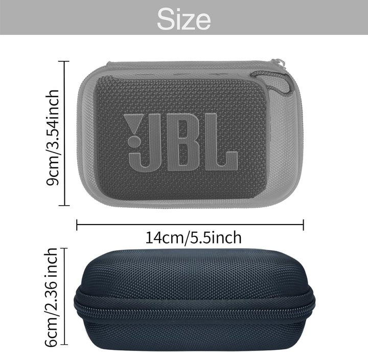 Schutztasche Hülle für JBL GO 4 / G0 3 Bluetooth-Lautsprecher, Stossfest und Wasserabweisend, Nur Ta