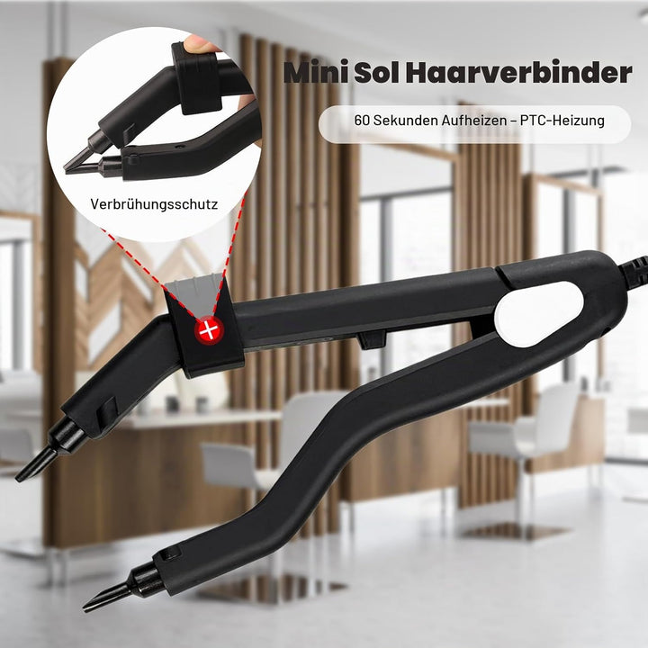 Profi Wärmezange Haar Extensions Iron, 100-240V Haarverlängerungswerkzeug für Haarverlängerung, Salo