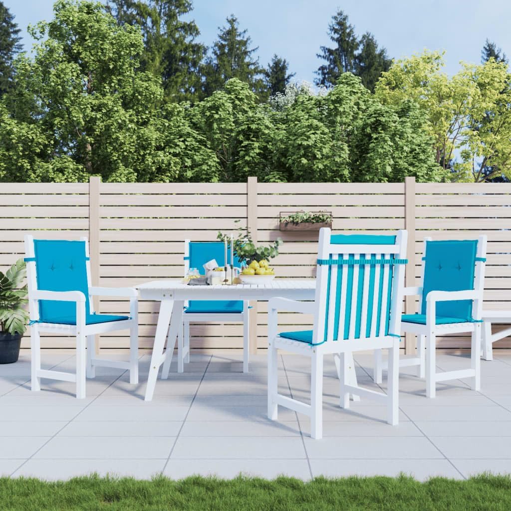 vidaXL Gartenstuhlauflagen 4 STK., Niedriglehner Auflagen für Gartenstühle, Stuhlauflage Stuhlkissen