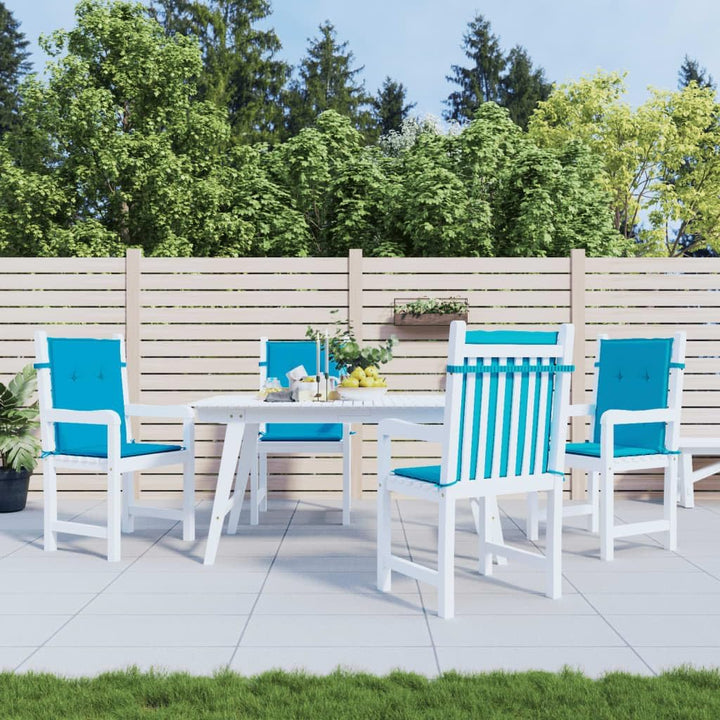 vidaXL Gartenstuhlauflagen 4 STK., Niedriglehner Auflagen für Gartenstühle, Stuhlauflage Stuhlkissen