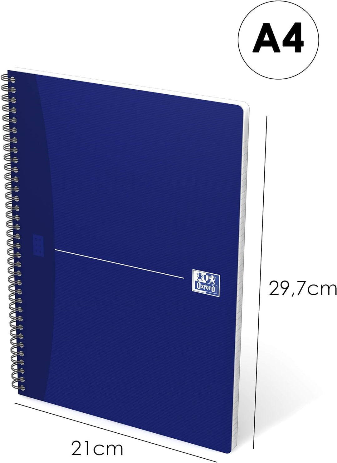 Oxford Office Essentials Übungsbuch, spiralgebunden 10 x 100 Seiten 90 g, Farben sortiert, A4 (21x29