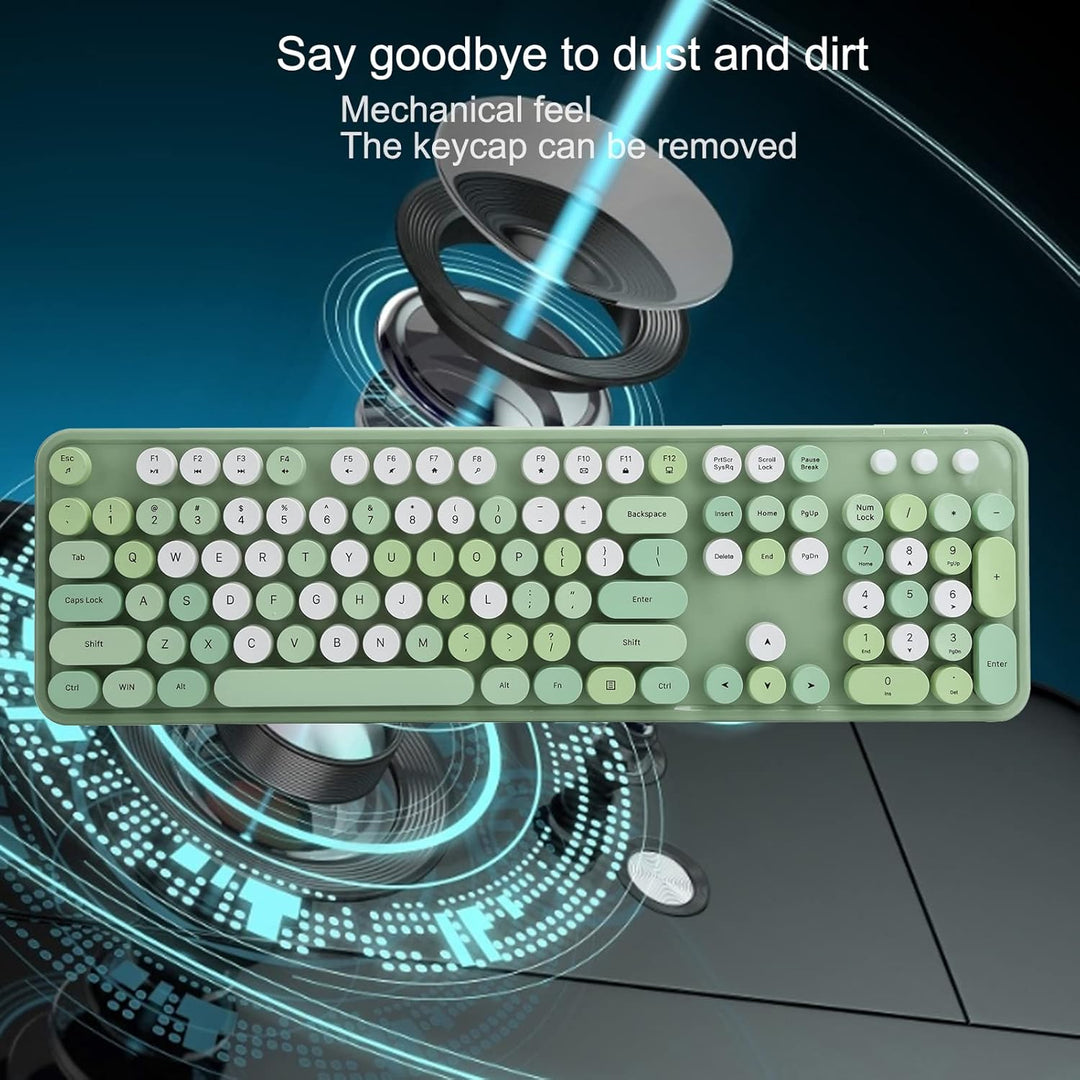 KIMISS 2,4 GHz Wireless 104 und Maus-Set Office Desktop Mofii Wireless Keyboard Key Keyboard Cute fü