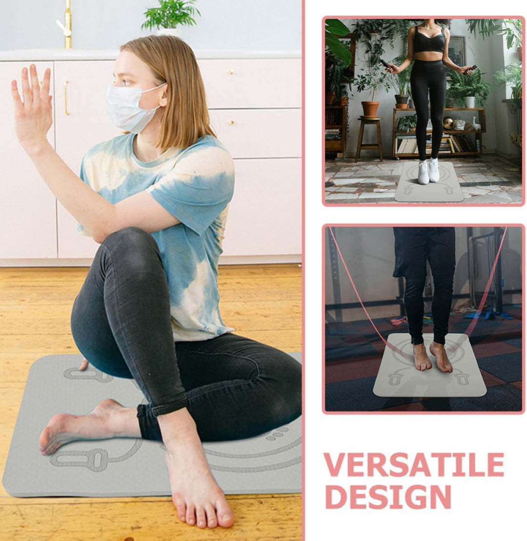 Tpe Sprungmatte Rutschfest Rund für Seilspringen, 1 Stück | Leicht zu Bewegen, für Sport und Yoga, D