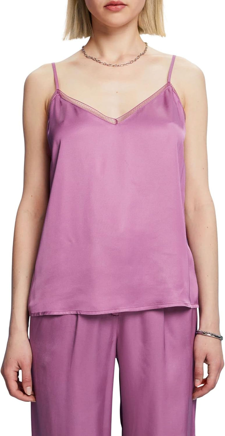 ESPRIT Damen Bluse, L 506/Violet 2