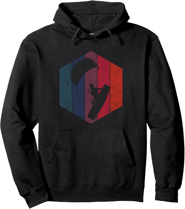 Kitesurfen Kiteboarding Kiten Kitesurfing Vintage Retro Pullover Hoodie