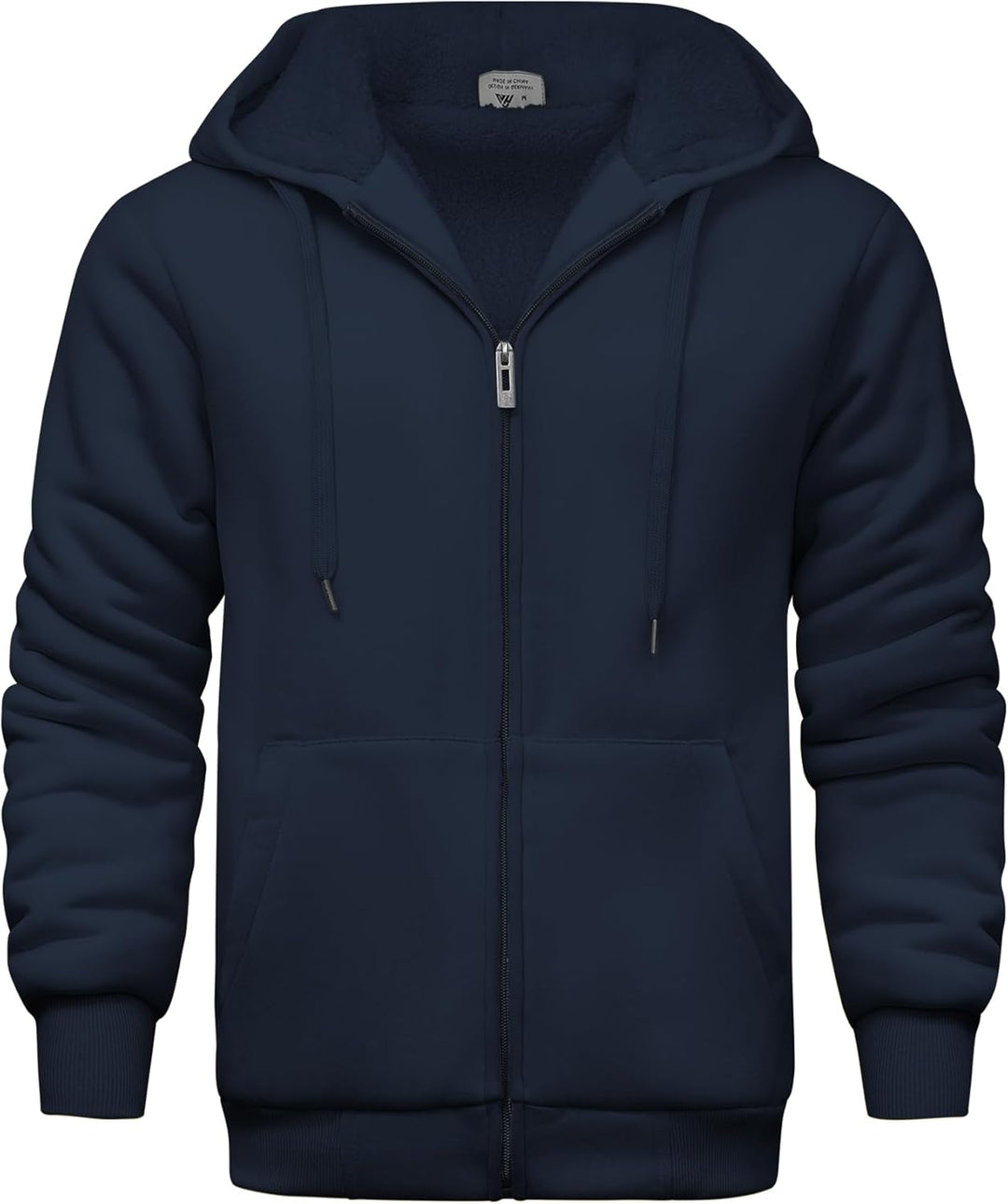 SwissWell Herren Fleecejacke Full Zip Kapuzenjacke Winter Sweatjacke mit Kapuze Gefütterte Hoodie Mä