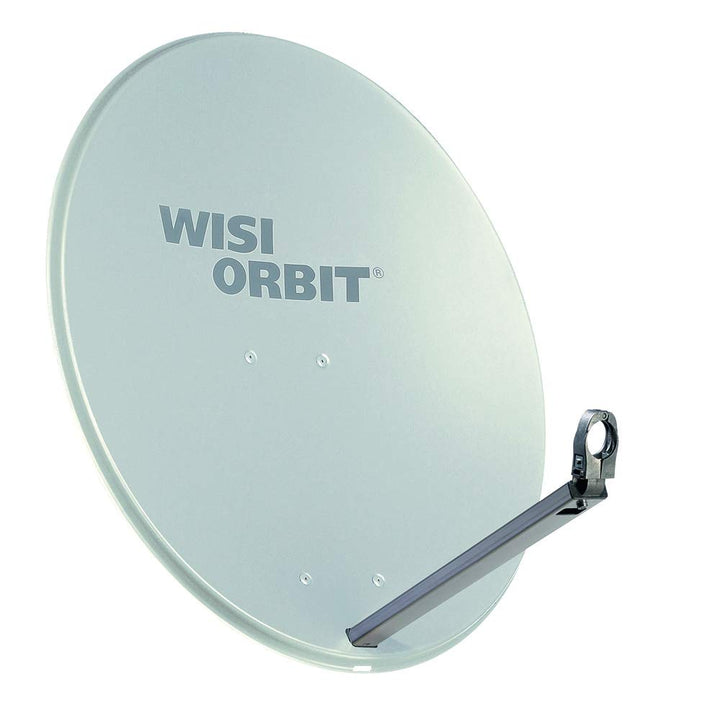 WISI Orbit Line Satelliten Offset-Antenne OA38G in Lichtgrau – 80cm Reflektor mit 40mm LNB-Halterung