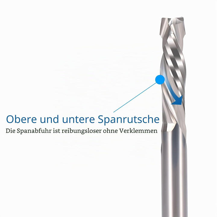 EU_HOZLY 1/8-Zoll-Schaft mit 1/8-Zoll-Schneiddurchmesser Hartmetall-Schaftfräser Up- und Down-Cut-Ko