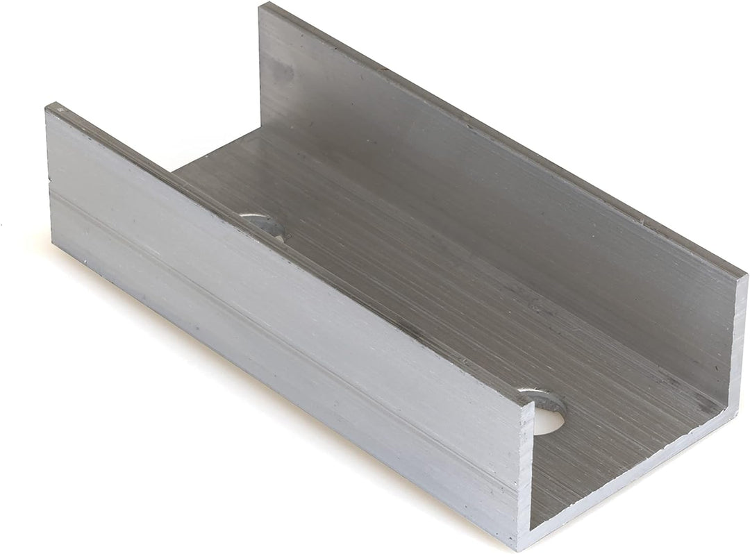NAKA Aluminium C-Profilverbinder PV Solarpanelen 8 Stück | Photovoltaik Solarmodul Schienenverbinder