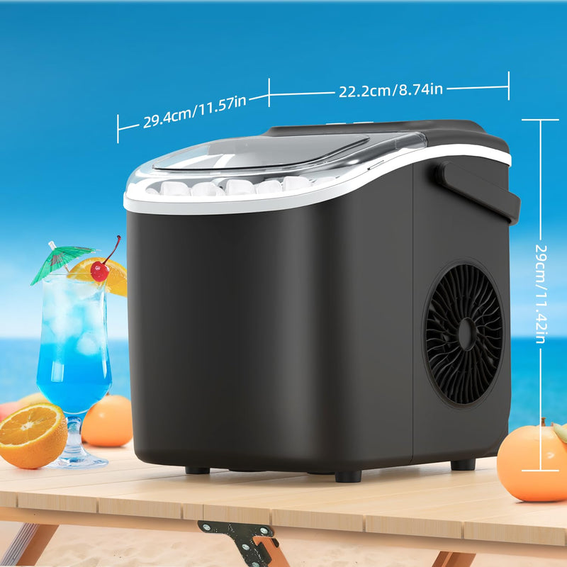 Eiswürfelmaschine Klein, PALINTH Eiswürfelmaschinen, 2 Grössen von Bullet Ice Cube Maker, Selbstrein