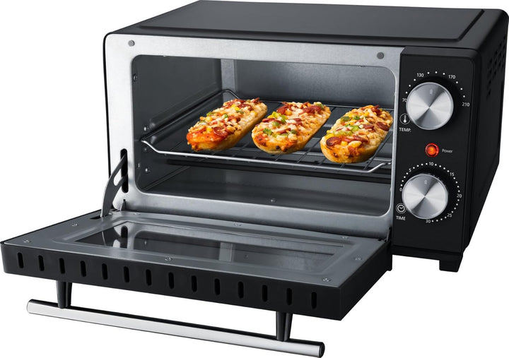 Steba KB M9 Mini Backofen, 9 Liter | Ober- und Unterhitze, Pizzatiefe bis Ø 22 cm, 2 Einschubebenen