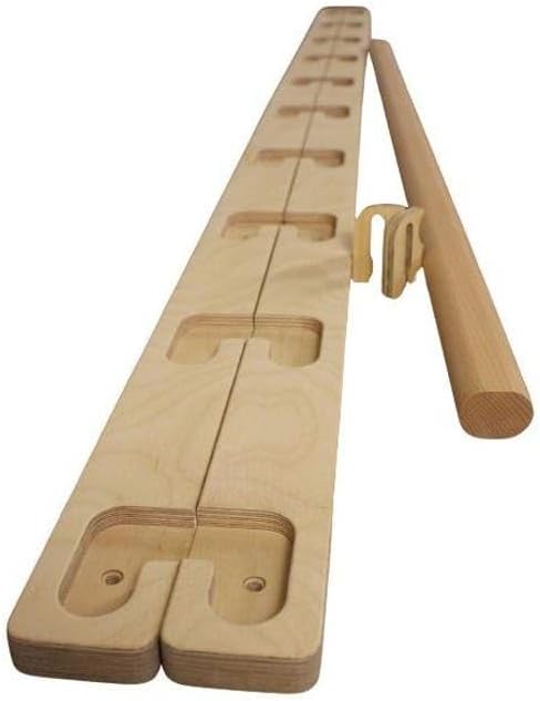 BearOnBar – Komplettes Set aus robusten Trainingsgeräten aus Holz: stabile Dip-Stange und Klimmzugst